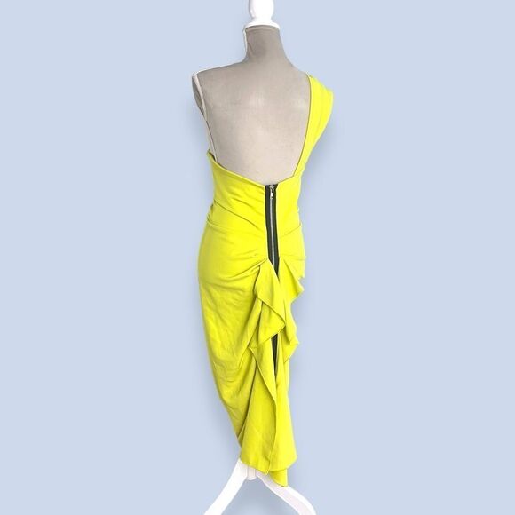 ISSUE NY 11512 dress in Chartreuse Size L - Picture 5 of 14